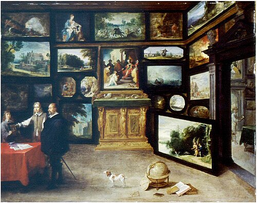 Interior of a picture gallery, 1650, David Teniers the Younger
