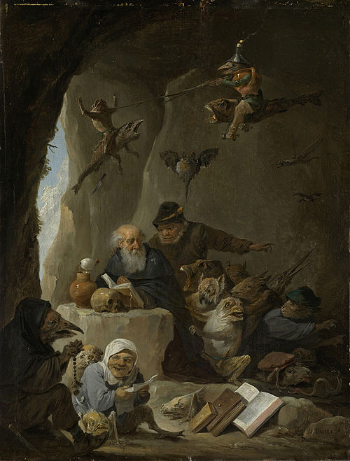 The temptation of St Anthony, 1650, David Teniers the Younger