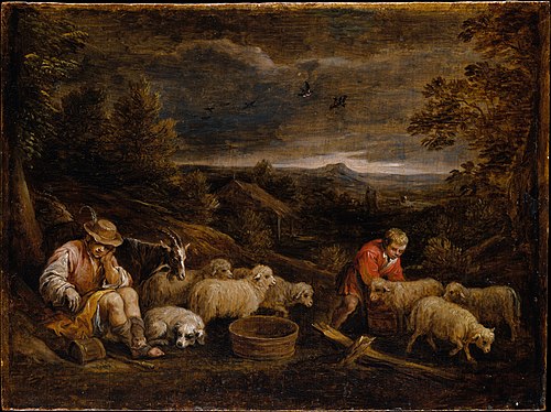 Shepherds and Sheep, 1650, David Teniers the Younger