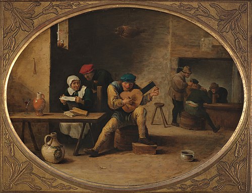 The Luteplayer, 1657, David Teniers the Younger
