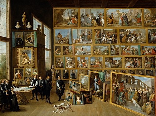 L'Archiduc Léopold-Guillaume dans sa galerie à Bruxelles, 1650, David Teniers le Jeune