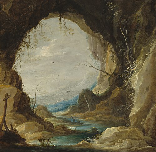 Vista from a Grotto, 1630, David Teniers the Younger