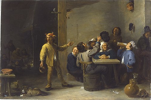 Peasants Celebrating Twelfth Night, 1635, David Teniers the Younger
