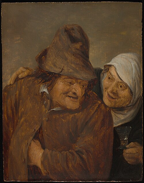 Two Peasants with a Glass of Wine, 1645, David Teniers the Younger