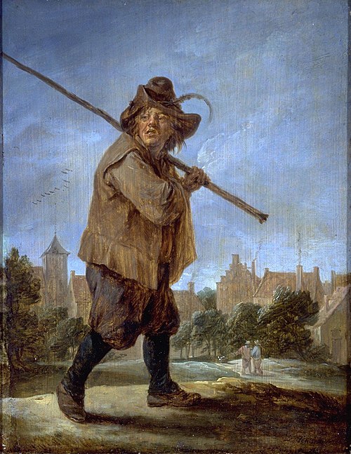 Peasant Walking, 1670, David Teniers le Jeune