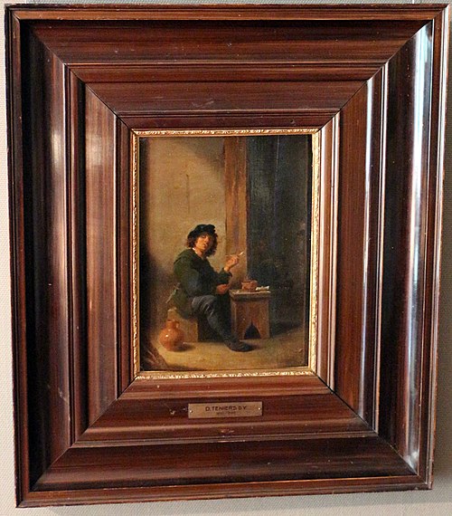 A man smoking his pipe, , David Teniers le Jeune