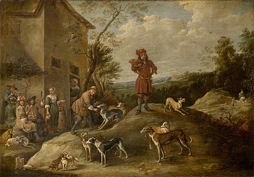 Resting Hunters, 1650, David Teniers the Younger