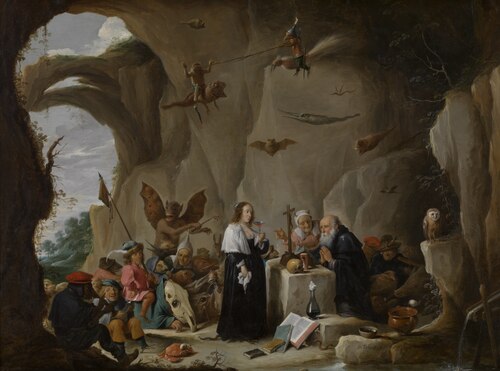 The Temptation of Antony Abbot of Egypt, , David Teniers the Younger