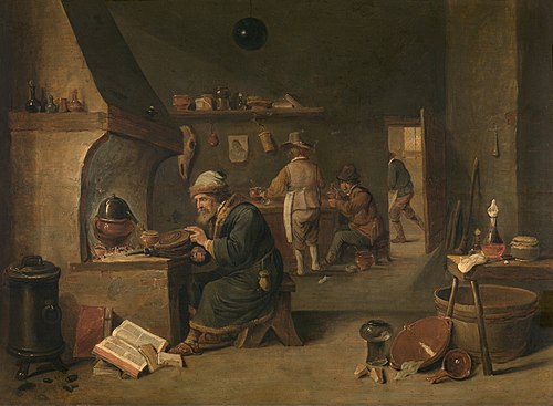 The Alchemist, 1650, David Teniers the Younger