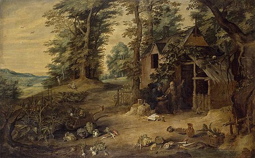 Landscape (Meeting of St. Antony and St Paul), 1650, David Teniers the Younger