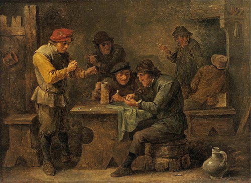 Peasants Playing Dice, 1640, David Teniers the Younger