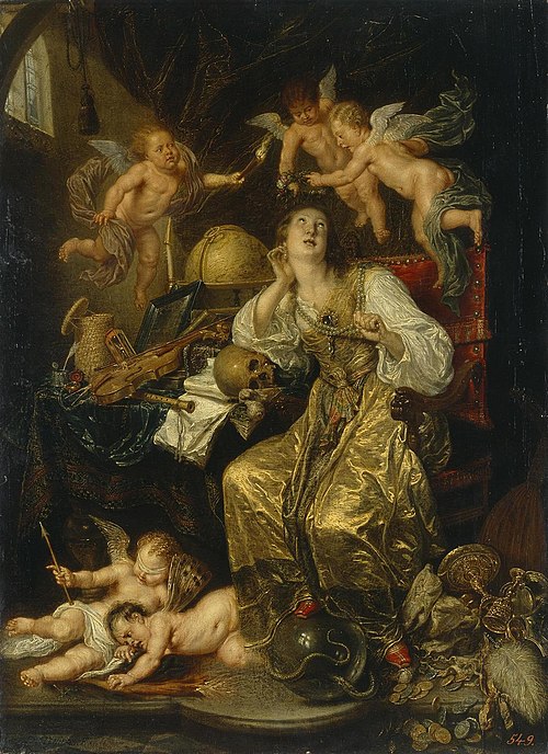 Allegory of Prudence Triumphing Over Vanity (Allegory of Faith), 1670, David Teniers the Younger
