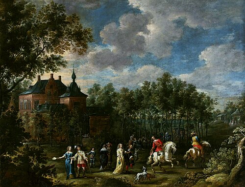 A sociable gathering in a park, 1660, David Teniers the Younger