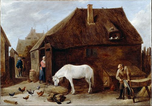 The Chaff-cutter, 1690, David Teniers the Younger