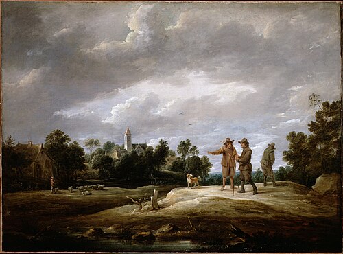 Peasants conversing, 1650, David Teniers the Younger