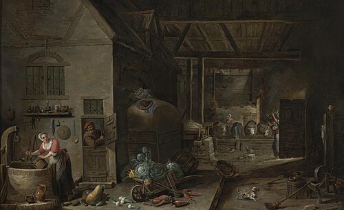 La Ménagere Flamande, 1680, David Teniers le Jeune