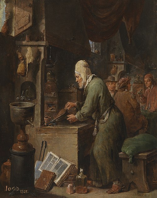 L'Alchimiste, 1630, David Teniers le Jeune