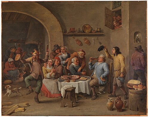 The King Drinks, 1650, David Teniers le Jeune