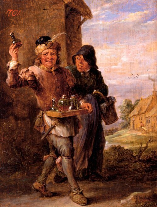 Le Médecin de campagne., 1670, David Teniers le Jeune