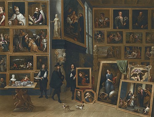 L'Archiduc Léopold-Guillaume dans sa galerie à Bruxelles, 1650, David Teniers le Jeune