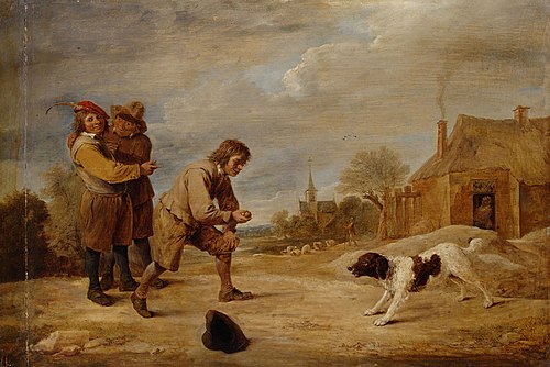 Peasant boy with his dog, 1642, David Teniers le Jeune