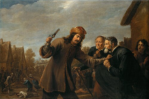 Soldiers Raid a Village, 1648, David Teniers le Jeune
