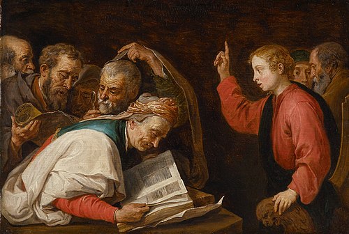 Jesus among the Doctors, 1656, David Teniers le Jeune
