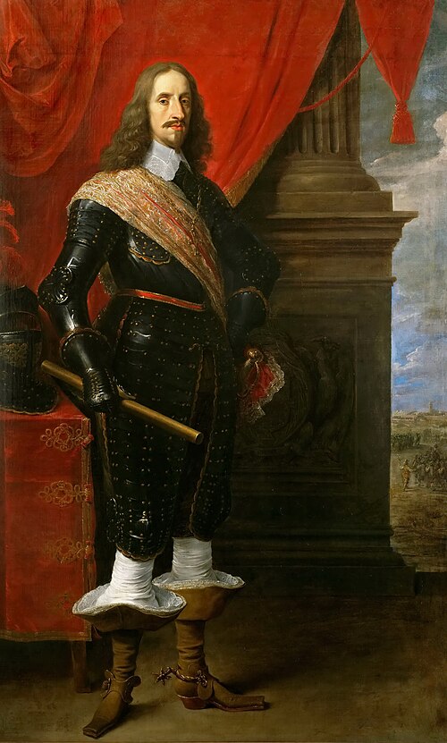 Archduke Leopold Wilhelm, with the Siege of Gravelingen in the background, 1652, David Teniers le Jeune