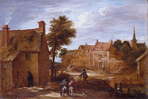 A Village Street, 1668, David Teniers le Jeune