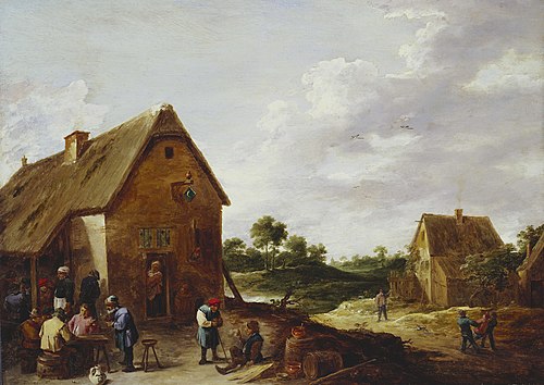 Peasants Outside a Country Inn, 1640, David Teniers le Jeune