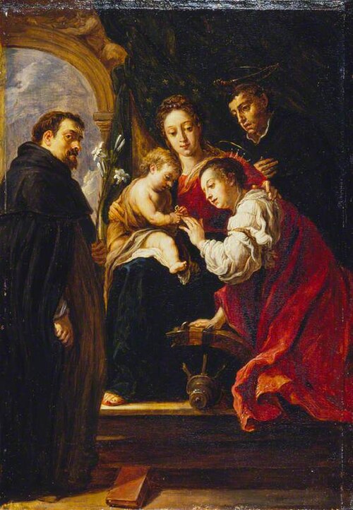 The Mystic Marriage of Saint Catherine, 1656, David Teniers le Jeune