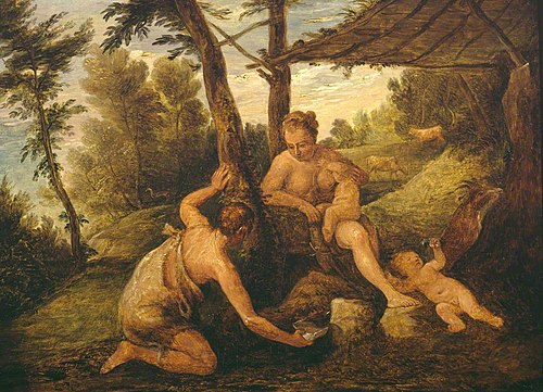 Adam and Eve after the Expulsion (after Paolo Veronese and studio), 1656, David Teniers le Jeune