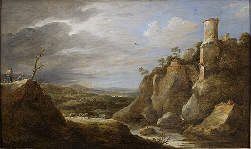 mountain landscape, 1662, David Teniers le Jeune