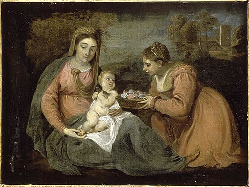 Adoration de l'Enfant Jésus, 1650, David Teniers le Jeune