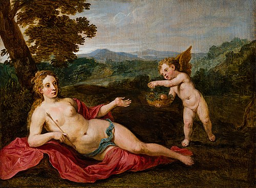 Vénus avec Cupidon, 1656, David Teniers le Jeune