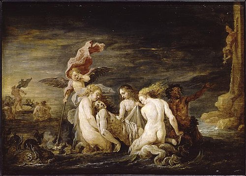 Léandre noyé retrouvé par les Néréides, 1653, David Teniers le Jeune