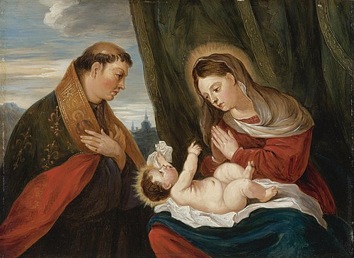 Madonna and Child with St Louis of Toulouse, 1656, David Teniers le Jeune