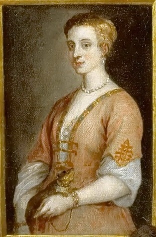 Portrait of a Lady with a collared pet attached by chain to her wrist, 1656, David Teniers le Jeune