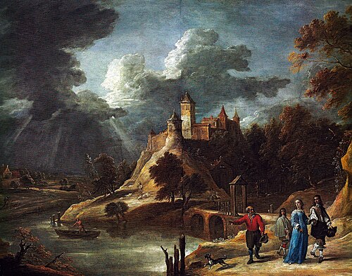 Landscape with a Castle, 1650, David Teniers the Younger