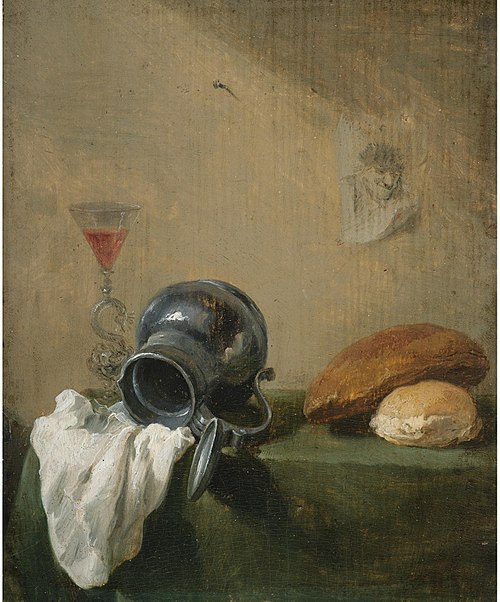Still-life with overturned jug, 1635, David Teniers le Jeune