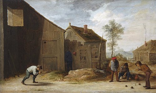 Peasants Playing Bowls, 1635, David Teniers le Jeune