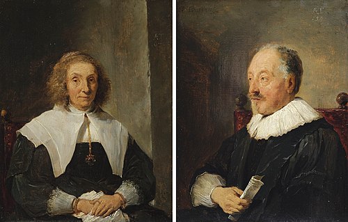 Portrait of a woman and Portrait of a man, 1640, David Teniers le Jeune