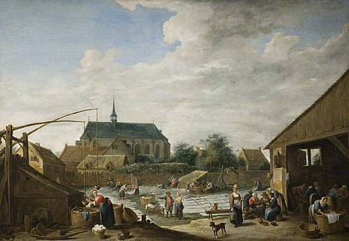 Bleaching Ground, 1645, David Teniers le Jeune