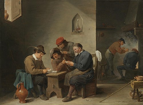 Card Players, 1645, David Teniers le Jeune