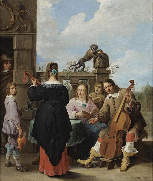 A Family Concert on a Terrace, 1645, David Teniers le Jeune