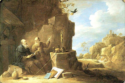 Les saints Paul et Antoine, 1660, David Teniers le Jeune