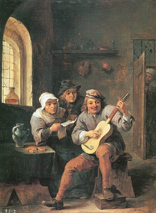 The Lute Player, 1660, David Teniers le Jeune