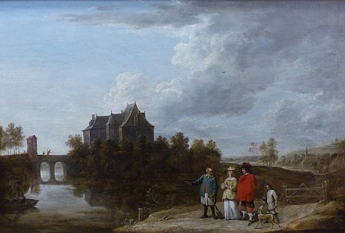 Paysage au château, 1660, David Teniers le Jeune