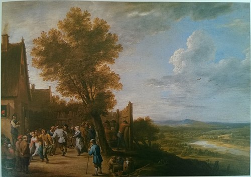 Village Dance overlooking a River, 1648, David Teniers le Jeune