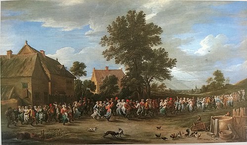 Village Dance with a Crowd, 1660, David Teniers le Jeune